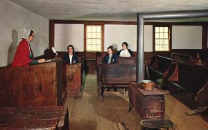 Vintage Postcard Corner of the Candia Schoolhouse Old Sturbridge Massachusetts