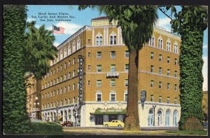 CA SAN JOSE Hotel Sainte Claire San Carlos and Market Streets - pm1945 LINEN