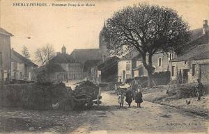 Neuilly-Peveque Economat Francais et Marie Street View Postcard