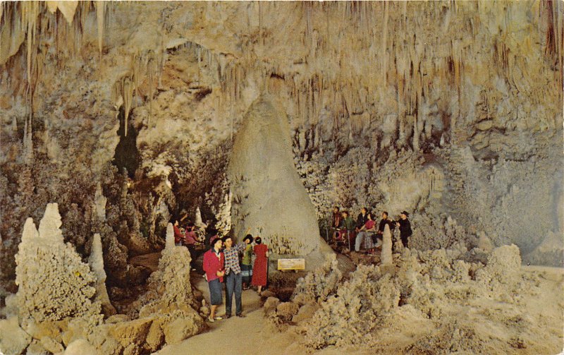 Carlsbabad Caverns New Mexico 1950-60s Postcard Crystal Spring Dome