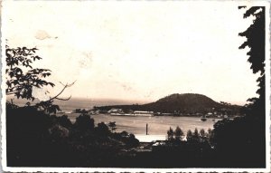 Indonesia Atjhe Sabang Baai Harbour Vintage RPPC 04.40