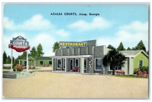 1940 Exterior View Azalea Courts Building Jesup Georgia Antique Vintage Postcard