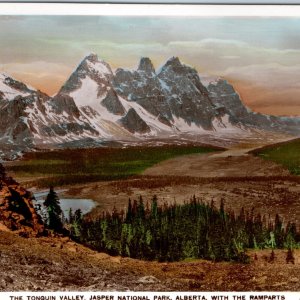 c1930s Jasper National Park, Alta RPPC Tonquin Valley Hand Colored Photo PC A224