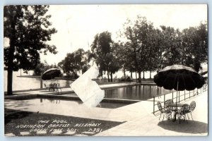 c1940's The Pool Northern Baptist Assembly Green Lake WI RPPC Photo Postcard