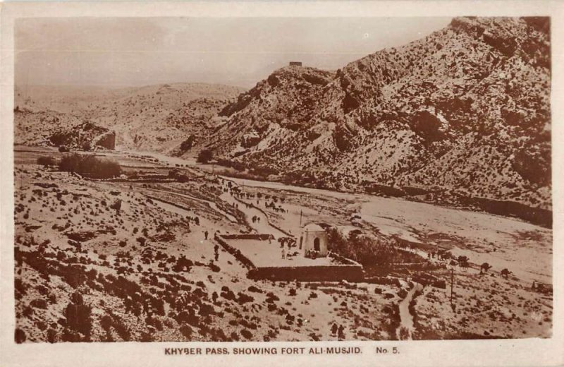 Khyber Pass Pakistan For Ali Musjid Real Photo Vintage Postcard AA22245