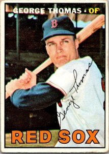 1967 Topps Baseball Card George Thomas Boston Red Sox sk2105