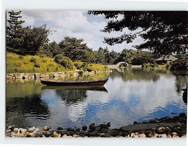 Postcard Shukkefen Garden Hiroshima Japan