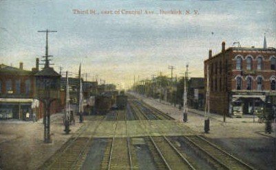 Third Street, Dunkirk, NY, USA Railroad Train Depot Unused 
