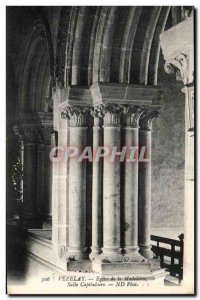 Postcard Old Vezelay Madeleine Church Hall Chapterhouse