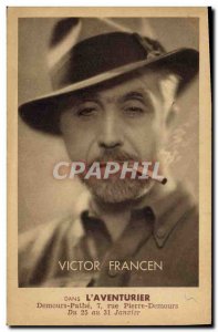 Postcard Modern Cinema Victor Francen L & # 39aventurier Demours Pathe