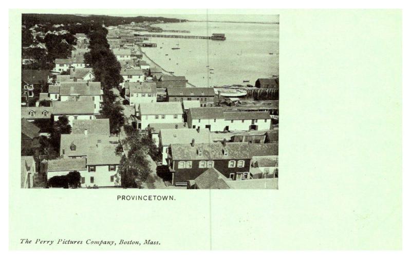 Massachusetts , Aerial view of  Provincetown , PMC