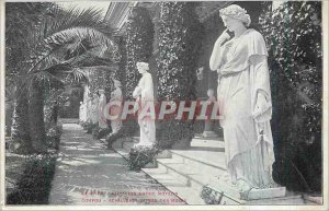 Postcard Old Corfu Achilleion Jardin des Muses