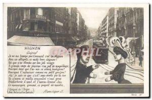 Postcard Old Guignol Theater Mignon