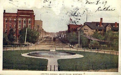 Central Ave. in Great Falls, Montana