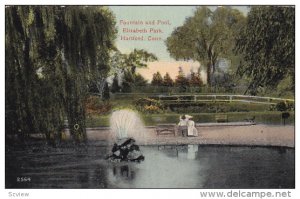 Fountain and Pool, Elizabeth Park, Hartford, Connecticut, 1900-1910s