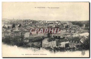 Old Postcard Poitiers Panoramic