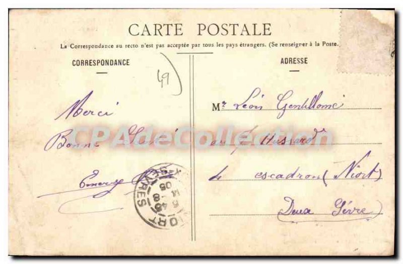 Old Postcard Le Lion D'Angers Chateau Du Mas