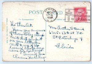 1955 Drunk Man Our Busiest Man In Town Prohibition Newark NJ Vintage Postcard