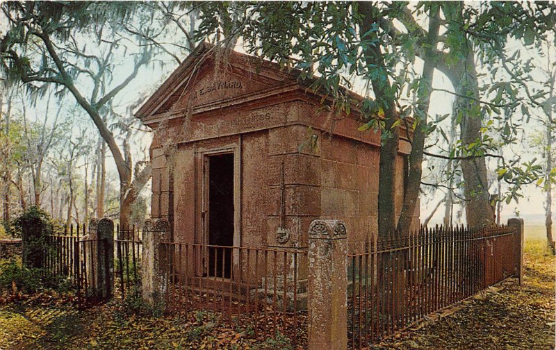 Hilton Head Island South Carolina 1960s Postcard Old Barnyard Tomb
