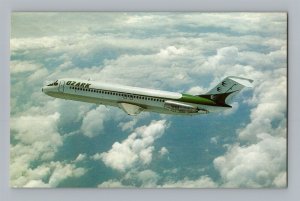 Aviation Airplane Postcard Ozark Airlines Douglas DC-9 AT12