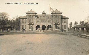 Kingsburg CA Grammar School in 1915 Real Photo Postcard