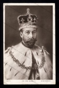 ROY571 - King George V - In Coronation Robes - Postcard