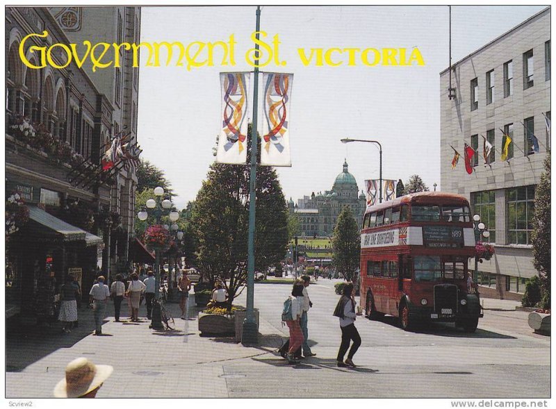 London Double Decker Sightseeing Bus on Victoria Street, Scenic Tours, Victor...