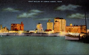 Texas Corpus Christi Skyline At Night