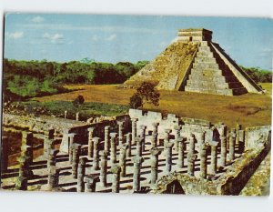 Postcard El Castillo y las Mil Columnas, Chichén Itzá, Mérida, Mexico