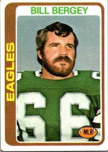 1978 Topps Football Card Bill Bergey Philadelphia Eagles sk7245