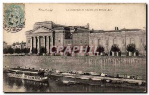 Toulouse - bream and & # 39Ecole Fine Arts - Old Postcard