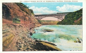 USA Great Gorge Route Whirlpool Rapids Niagara Falls Vintage Postcard  07.39