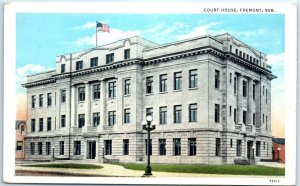 Postcard - Court House - Fremont, Nebraska