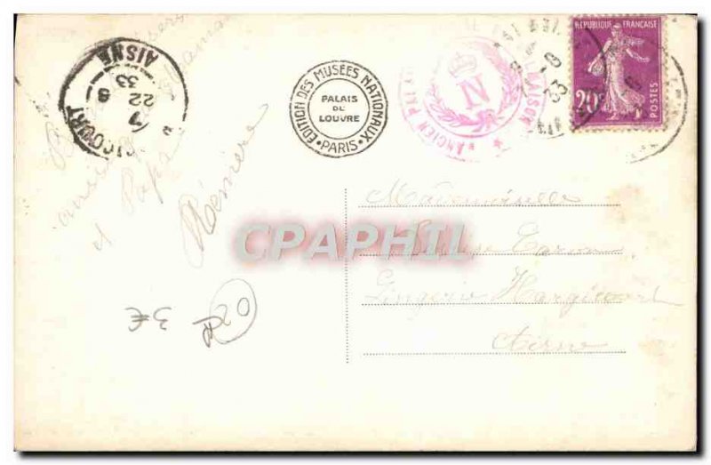 Old Postcard Malmaison Facade of & # 39entree