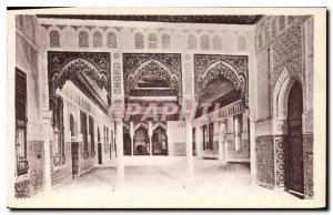 Old Postcard Tangier Moulay Hafid Palace Interior