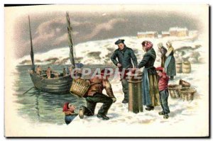 Postcard Old Sailors Advertisement Phoscao