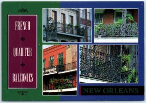 Postcard - French Quarter Balconies - New Orleans, Louisiana