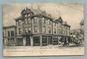 PASSAIC NJ POST OFFICE BUILDING ANTIQUE POSTCARD