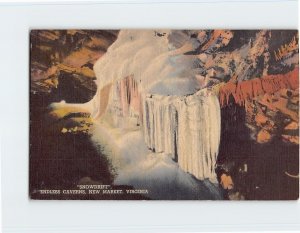 Postcard Snowdrift, Endless Caverns, New Market, Virginia