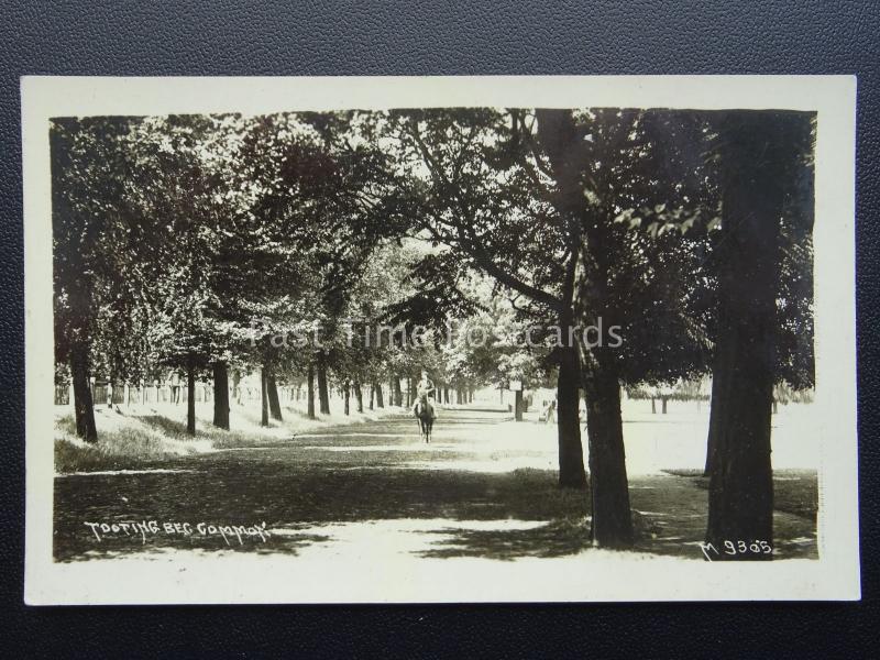 London Horse Riding in TOOTING BEC COMMON - Old RP Postcard M9305