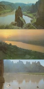 Lanchow River Lakes Chinese 3x China Postcard s