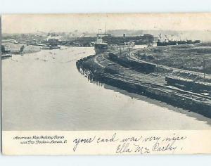 Pre-1907 SHIP BUILDING YARDS AND DRYDOCKS Lorain Ohio OH A0937