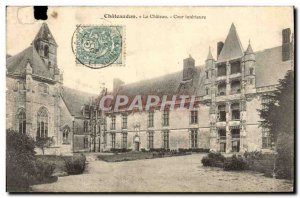 Old Postcard Chateaudun Chateau Inner Court
