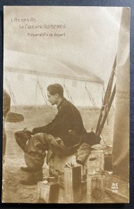 Mint France RPPC Real Picture Postcard Captain Guynemer Preparing For Departure