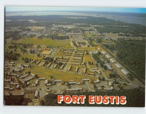 Postcard Aerial view, looking south, Fort Eustis, Newport News, Virginia