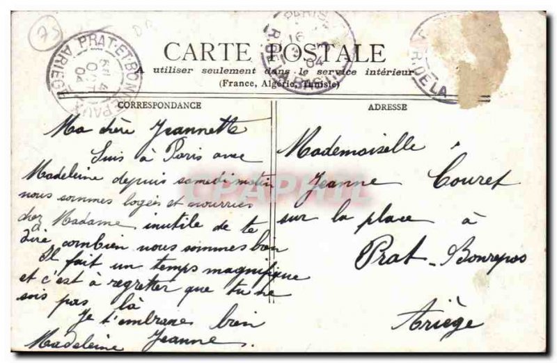 Paris 9 - Theater du Vaudeville and Boulevard of the Italians - Old Postcard ...