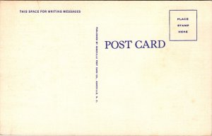 Linen Postcard United States Post Office in Camden, South Carolina