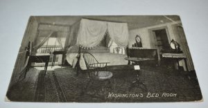 Washington's Bed Room Mount Vernon Series Virginia Postcard