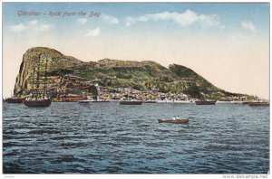 Boats, Rock From The Bay, GIBRALTAR, 1900-1910s