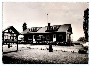 RPPC  GRANBY, QUEBEC Canada ~ SONNENHOF Swiss Dining Room  4x6  Postcard